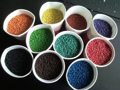 【上海廠家EPDM橡膠顆粒 彩色膠粒 EPDM跑道膠粒 球場顆粒 橡膠膠?！績r格,廠家,圖片,人造草坪,上海天路彈性材料-